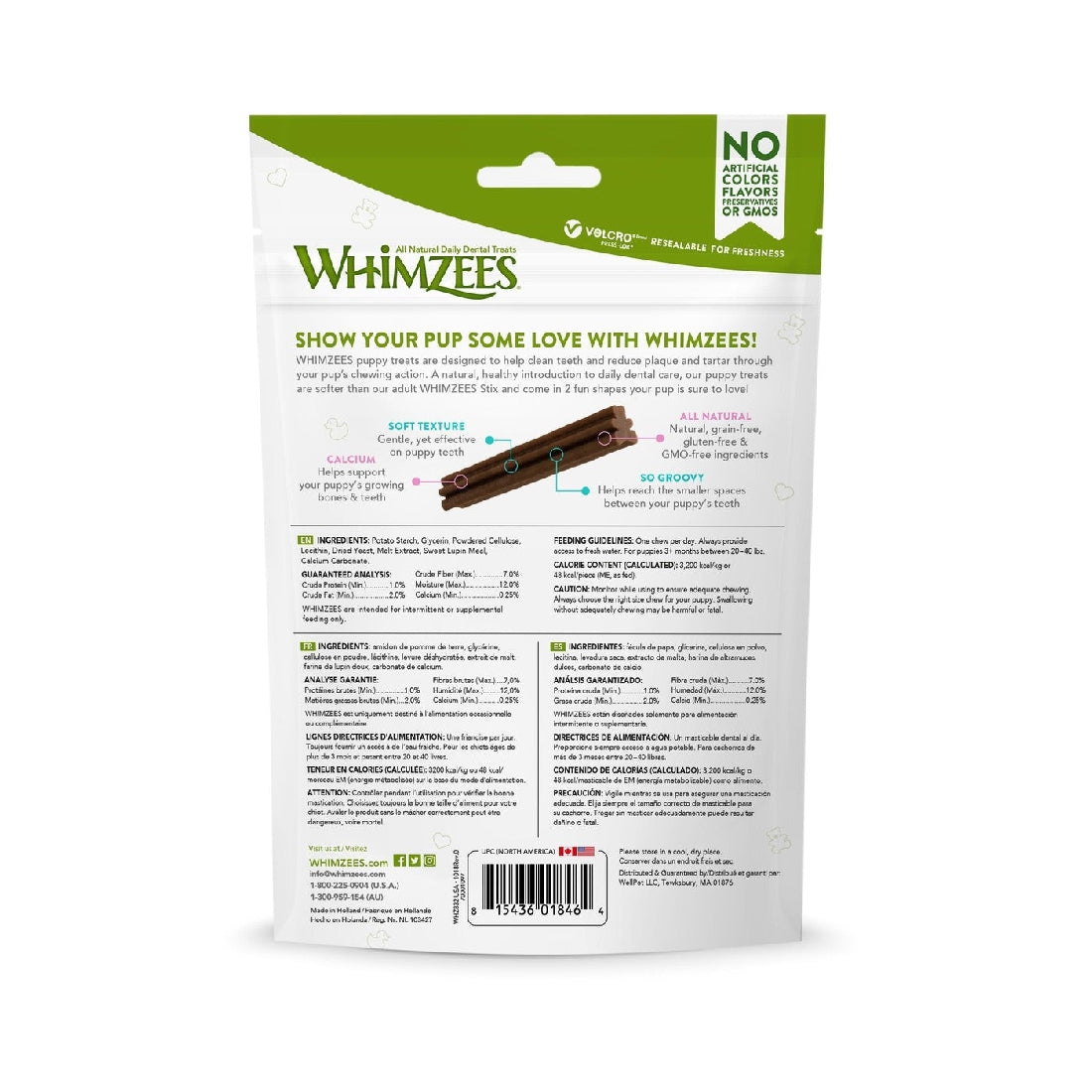 WHIMZEES DEMTAL PUPPY MEDIUM/LARGE BREEDS 14 PACK