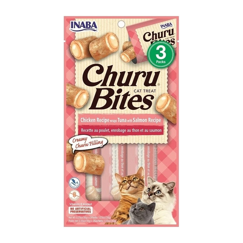 INABA Churu Bites Tuna with Salmon Cat Treats 3x10g