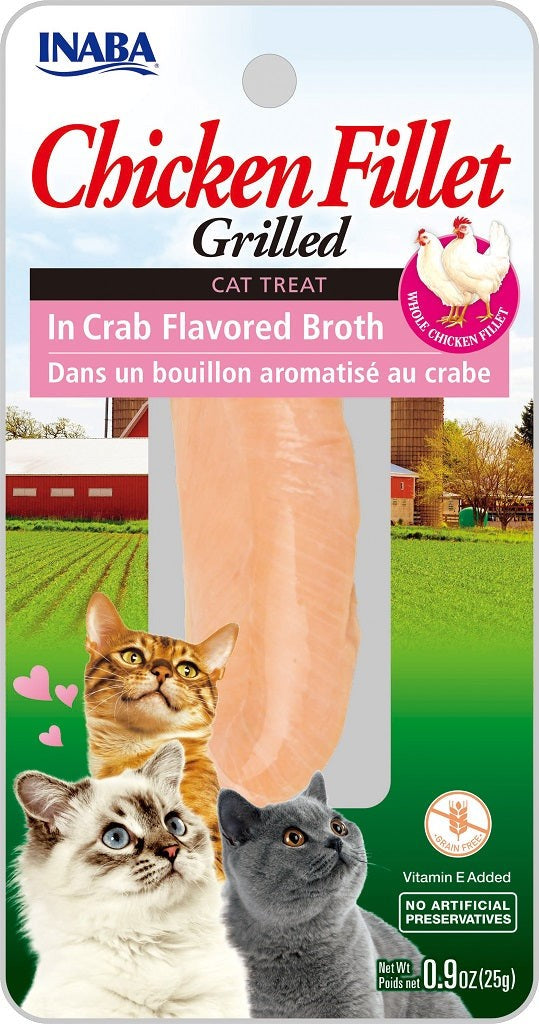 INABA GRILLED CHICKEN FILLET IN CRAB FLAVOURED BOTH 25G