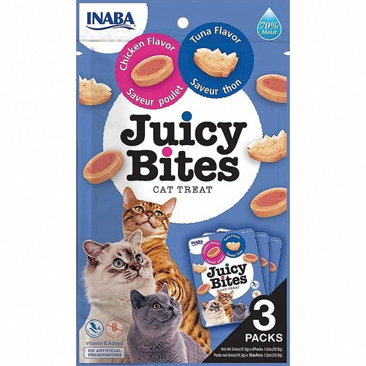 INABA JUICY BITES TUNA & CHICKEN CAT TREAT 34G
