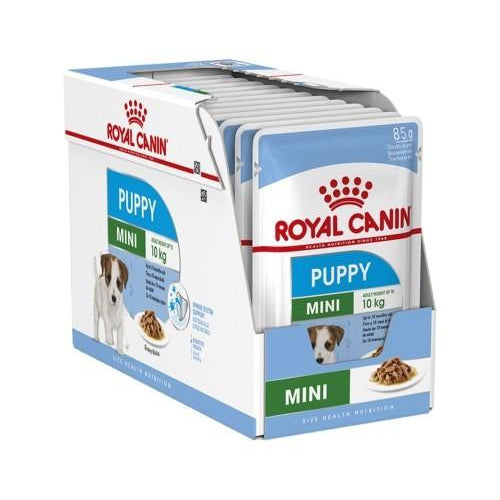 ROYAL CANIN MINI PUPPY WET FOOD GRAVY POUCHES 12X85G