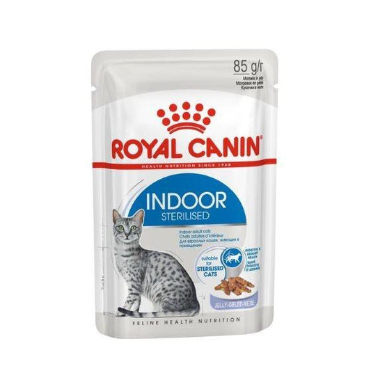 ROYAL CANIN CAT POUCHES INDOOR JELLY 12X85G