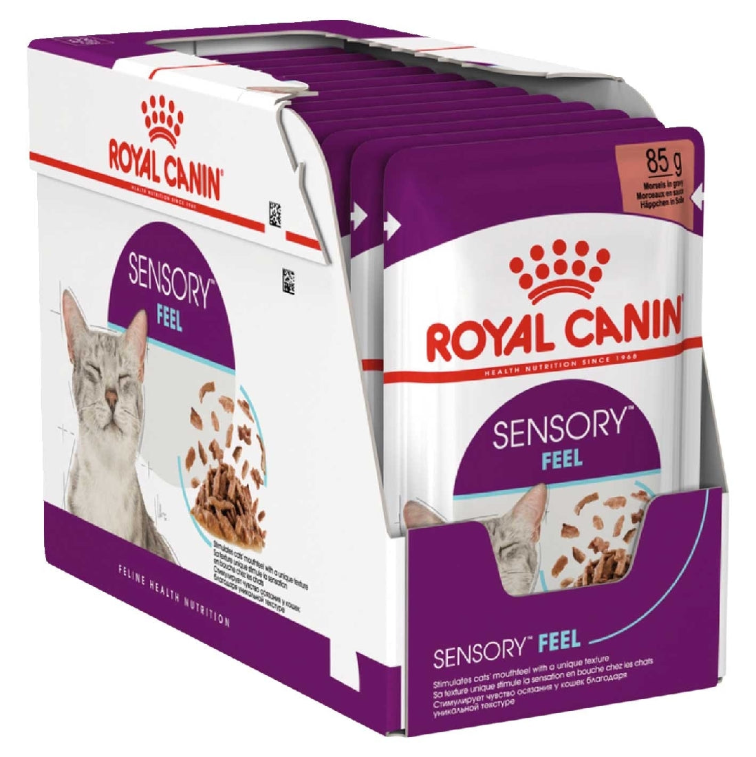 ROYAL CANIN SENSORY FELL GRAVY WET CAT FOOD 85G X 12PK