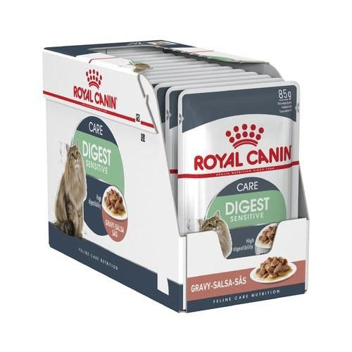 ROYAL CANIN DIGESTIVE SENSITIVE CARE GRAVY ADULT CAT WET FOOD 12X85G