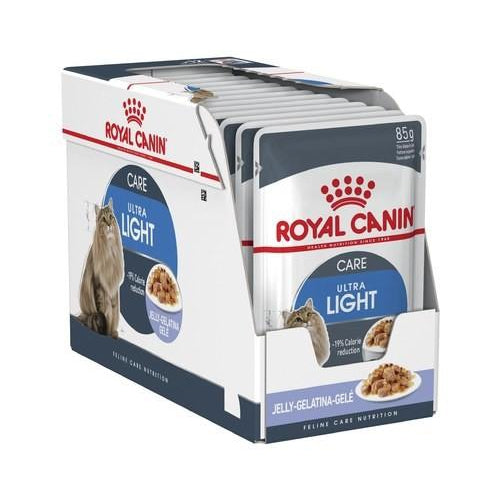 ROYAL CANIN ULTRA LIGHT CARE JELLY ADULT CAT WET FOOD 12X85G