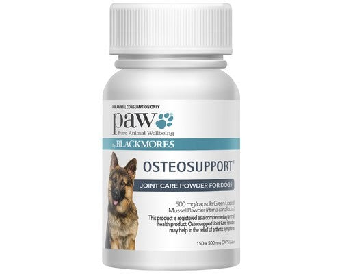 PAW BLACKMORES OSTESUPPORT FOR DOGS 150 CAPSULES