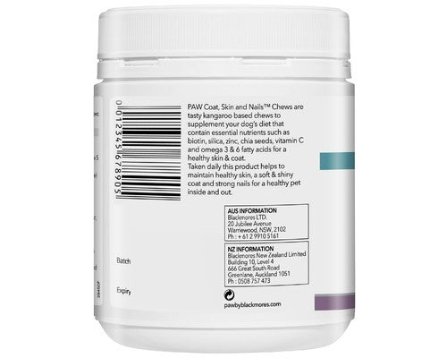 PAW BLACKMORES COAT SKIN AND NAILS CHEW 300G:
