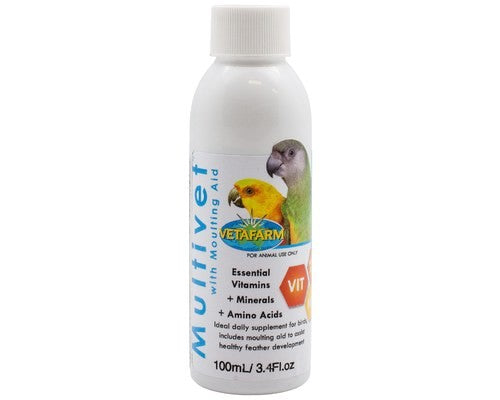 VETAFARM MULTIVET LIQUID WITH MOULTING AID 100ML