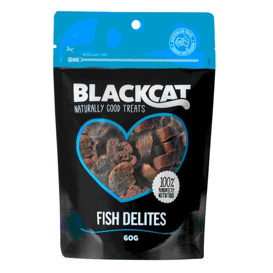 BLACKCAT FISH DELITES TREATS FOR CATS 60G