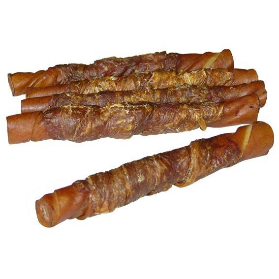 K9 HOMES CHCIKEN RAWHIDE WRAP STICKS 25 PACK