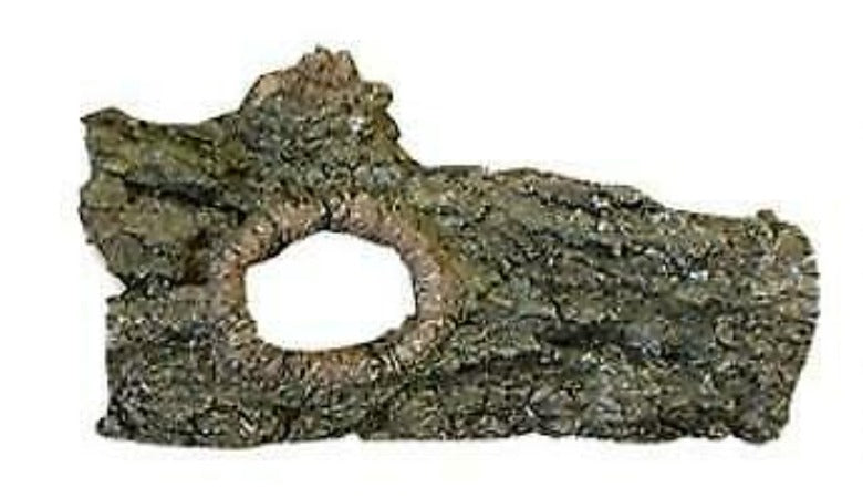 REPTILE ONE ORNAMENT LOG WITH HOLES SMALL 14.5x7x7.5CM