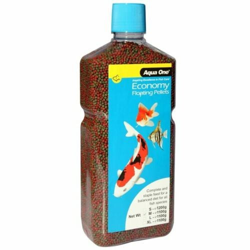 AQUA ONE ECONOMY PELLETS FOOD 2MM 1100G