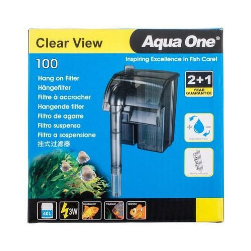 AQUA ONE CLEARVIEW 100 HANG ON FILTER 180L/HR