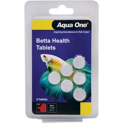 AQUA ONE BETTA HEALTH TABLETS 6PK