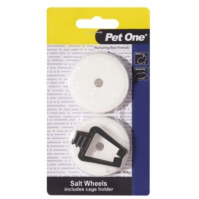 PET ONE SMALL ANIMALS SALT LICK WITH CLIP 2 PACK