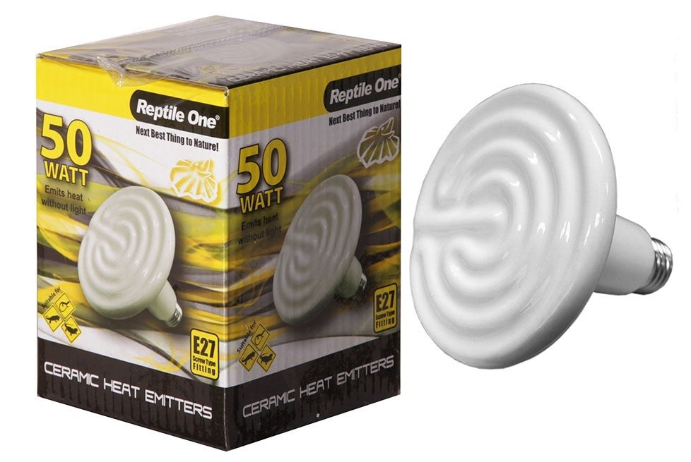 REPTILE ONE CERAMIHEAT LAMP 50W E27 SCREW FITTING