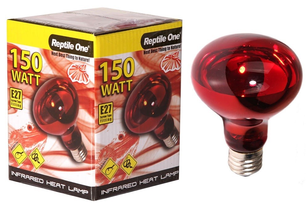 REPTILE ONE HEAT LAMP INFRARED MEDI LAMP 150W E27 SCREW FIT