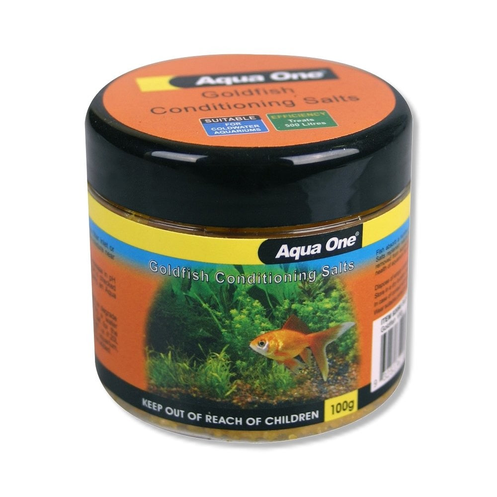 AQUA ONE GOLD FISH CONDITIONING SALT 100G