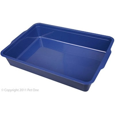 PET ONE CAT LITTER TRAY RECTANGLE SMALL L37 X W25 X H7CM