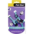 PET ONE SMALL ANIMALS RABBIT GUINEA PIG HARNESS LIGHT BLUE