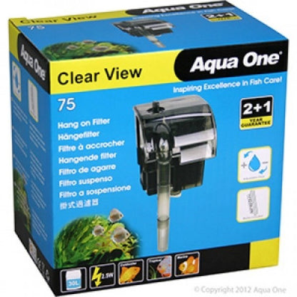 AQUA ONE CLEARVIEW 75 HANG ON FILTER 190L/HR
