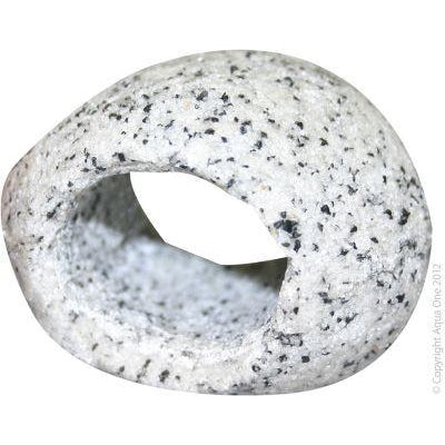 AQUA ONE ORNAMENT CAVE ROUND XSMALL 7.5X6.5X5.5CM MARBLE