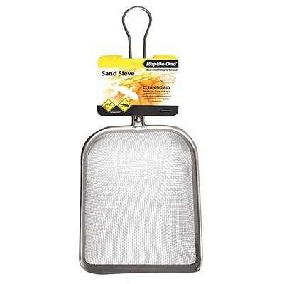 REPTILE ONE SAND SIEVE STEEL MESH 14X17CM