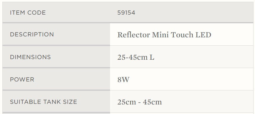 AQUA ONE EXTENDABLE MINI TOUCH LED LIGHT