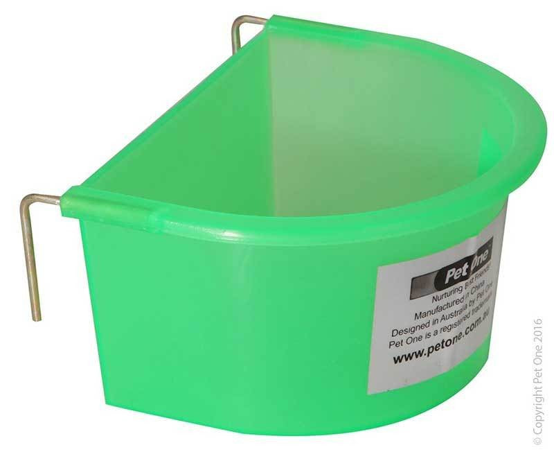 AVI ONE POULTRY FEED TROUGH HALF ROUND 11.3 X 8.5 X 5.5CM