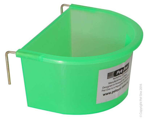 AVI ONE POULTRY FEED TROUGH HALF ROUND 11.3 X 8.5 X 5.5CM