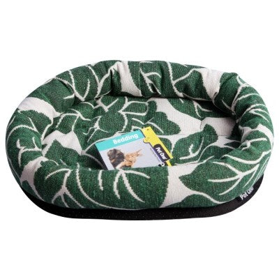 PET ONE SMALL ANIMALS BED LOUNGER 30X25CM TROPICAL LEAF