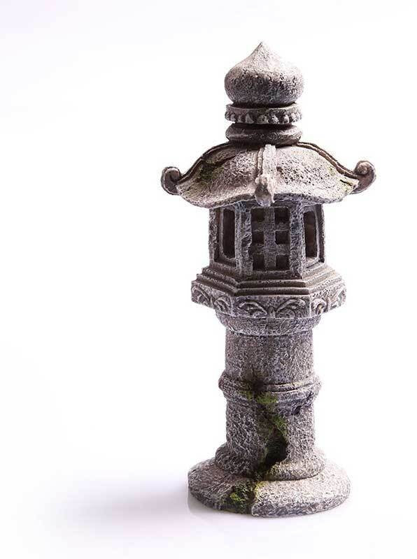 AQUA ONE ORNAMENT STONE LANTERN PAGODA 9.5X9X23CM