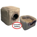 PET ONE CAT CUBBY CUBE LINEN 35X35X35CM STONE