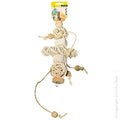AVI ONE BIRD TOY RATTAN BALLS WOODEN BEADS AND PUMICE 33CM