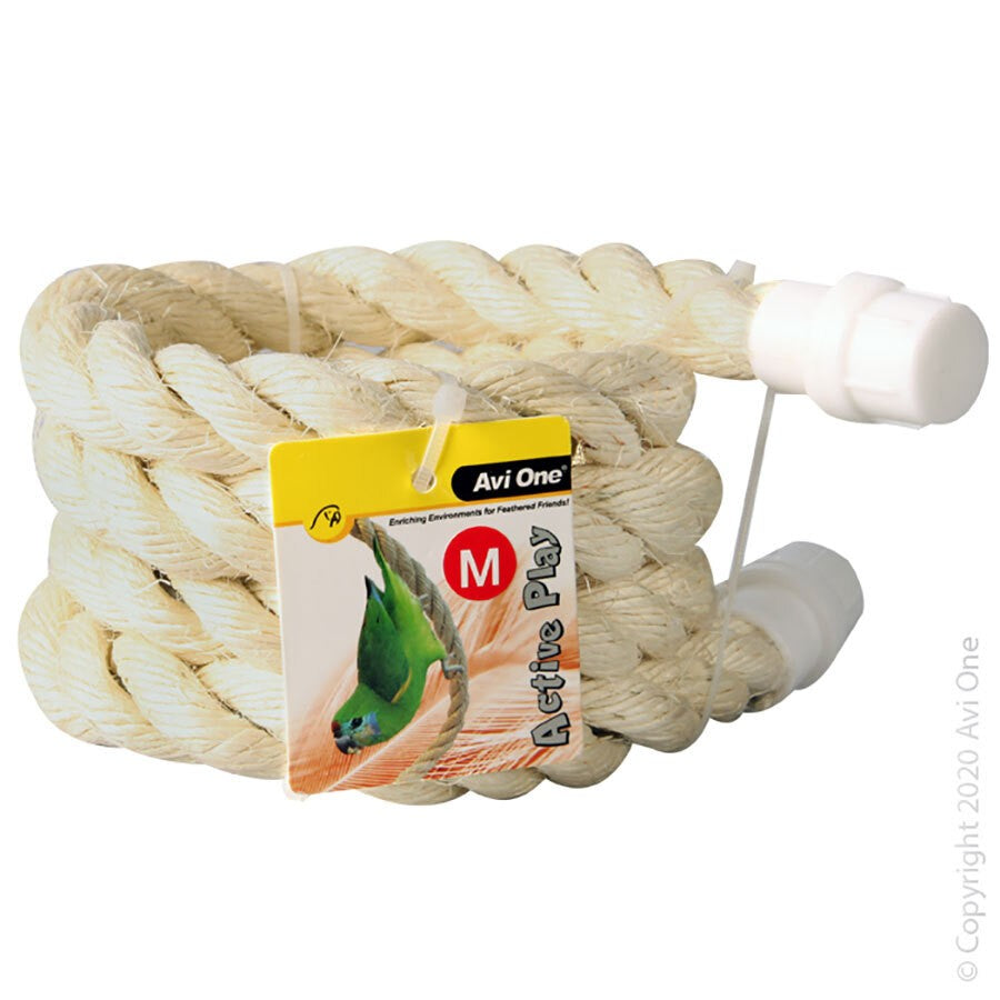 AVI ONE BOING SISAL ROPE BIRD TOY MEDIUM