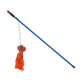 FELINE CARE AUSTRALIA CAT TOY TEASER WAND WITH ORANGE OCTOPUS