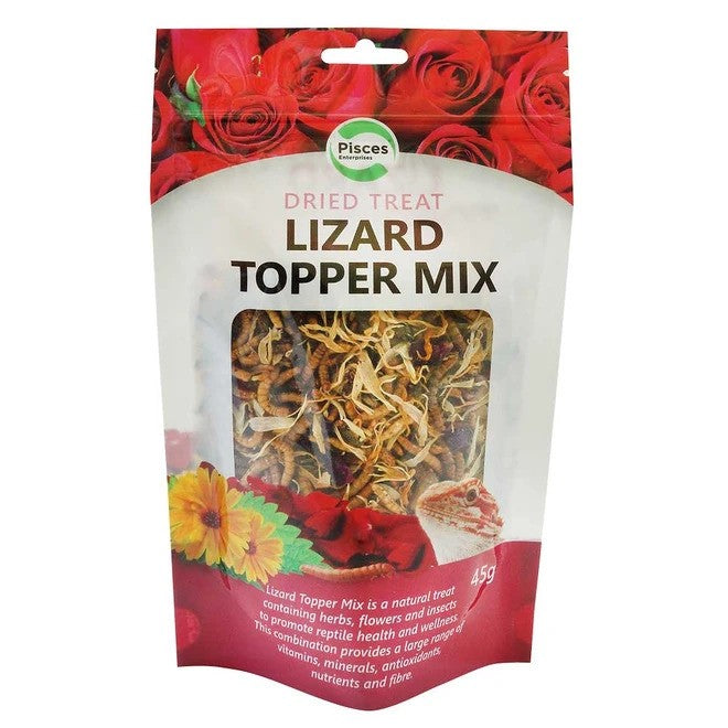 PISCES ENTERPRISES LIZARD TOPPER MIX 45G