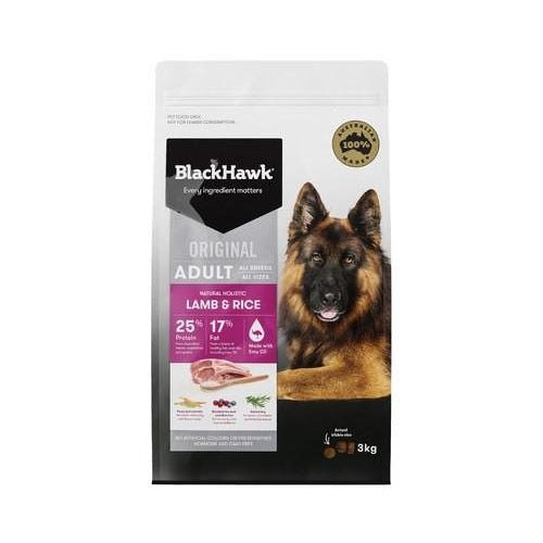 BLACK HAWK ADULT LAMB AND RICE 3KG