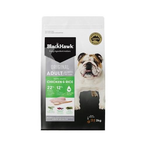 BLACK HAWK ADULT CHICKEN AND RICE 3KG