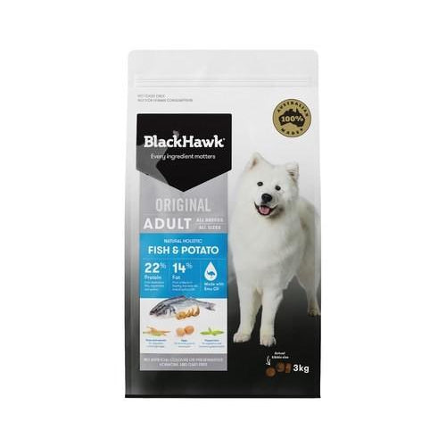 BLACK HAWK ADULT FISH AND POTATO 3KG