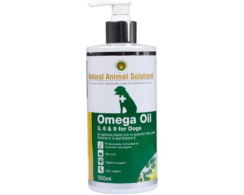 NATURAL ANIMAL SOLUTIONS Omega 3 6 9 Oil for Dogs 500ml
