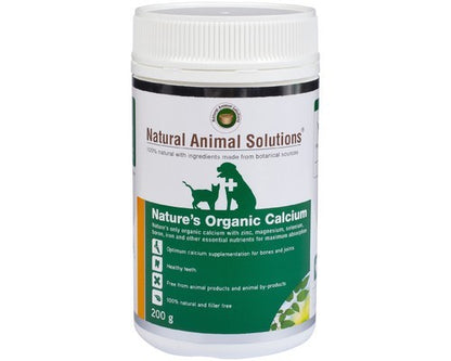 NATIURAL ANIMAL SOLUTIONS NATURE'S ORGANIC CALCIUM 200GM