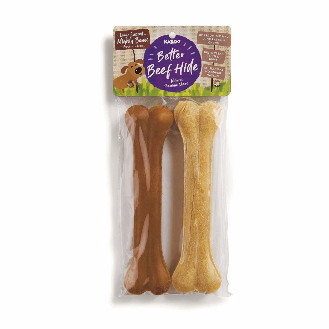 KAZOO SMOKED MIGHTY PRESSED BONE 20CM 300GM 2PK