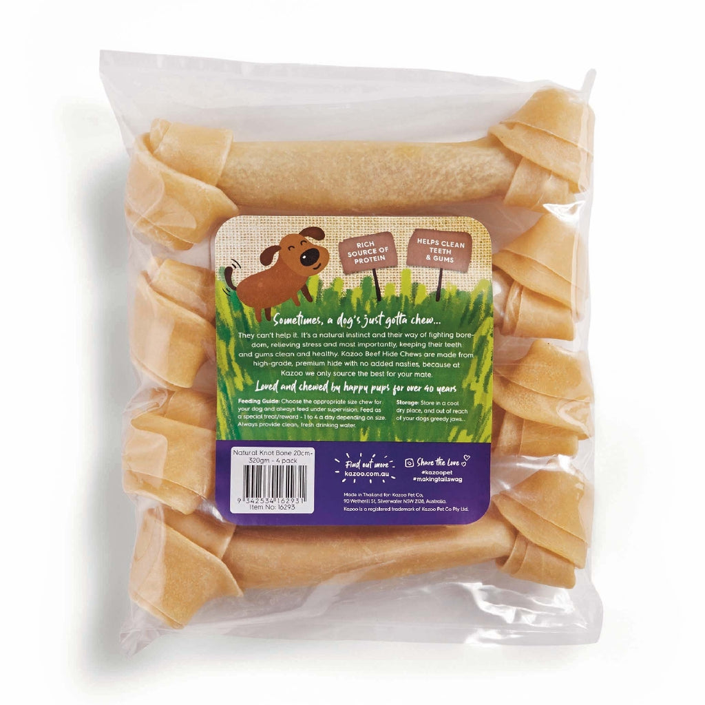 KAZOO NATURAL KMOT BONE 20CM 320GM 4PK