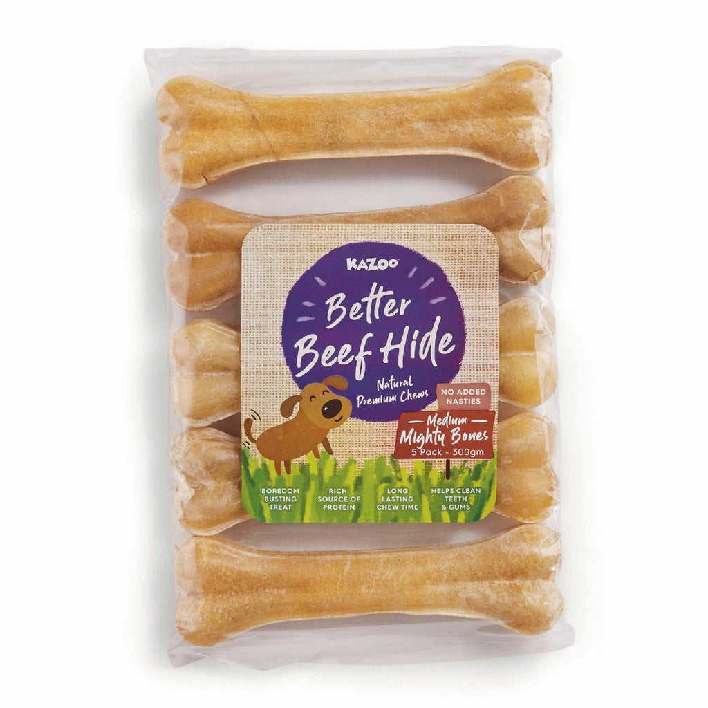 KAZOO PRESSED MIGHTY BONE 15CM 300GM 5PK