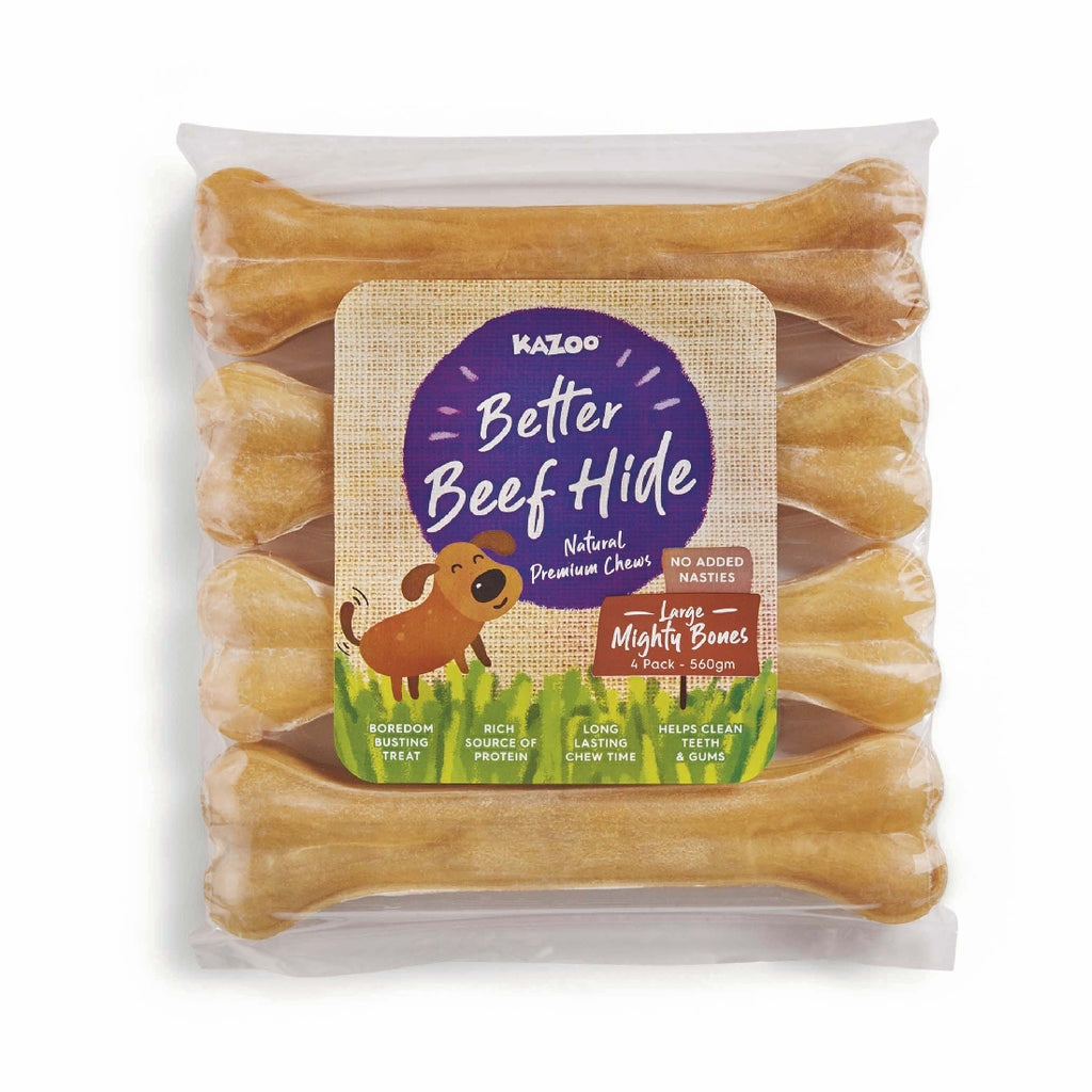 KAZOO PRESSED MIGHTY BONE 20CM 560GM 4PK