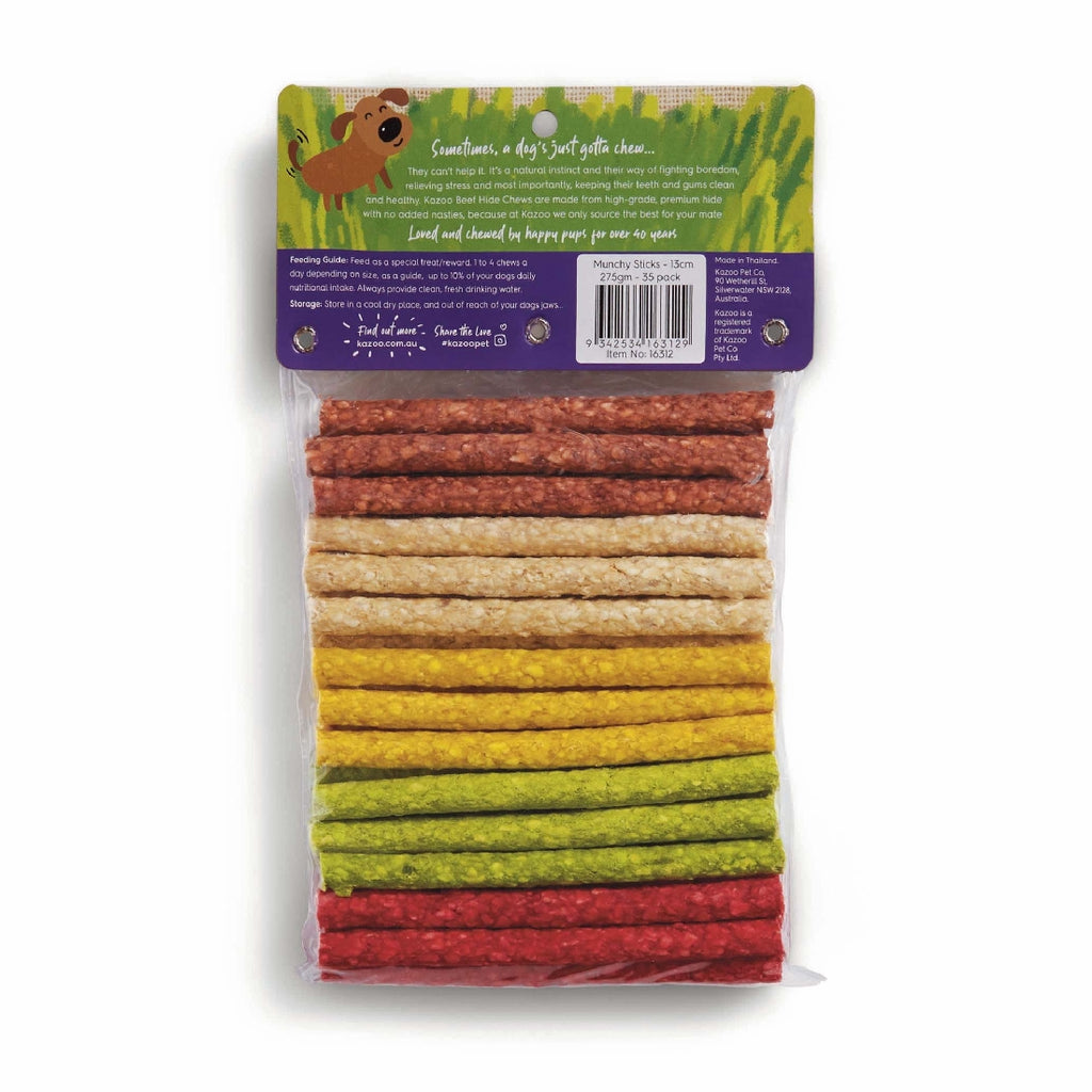 KAZOO MUNCHY STICKS 13CM 275GM 35PK