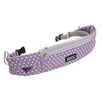 DOOG Walkie Belt - Luna, pink with tear drops