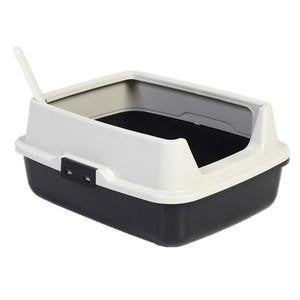 BONO FIDO High Rim Cat Litter Tray With Scoop L50 X W40 X H22cm
