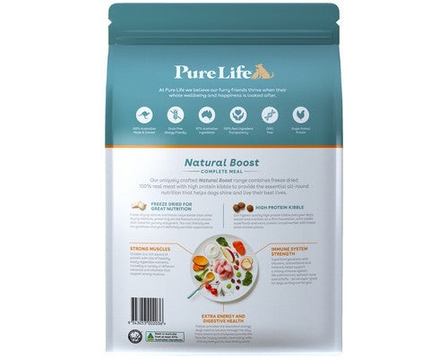 PURE LIFE NATURAL BOOST DRY ADULT DOG FOOD CHICKEN 1.8KG